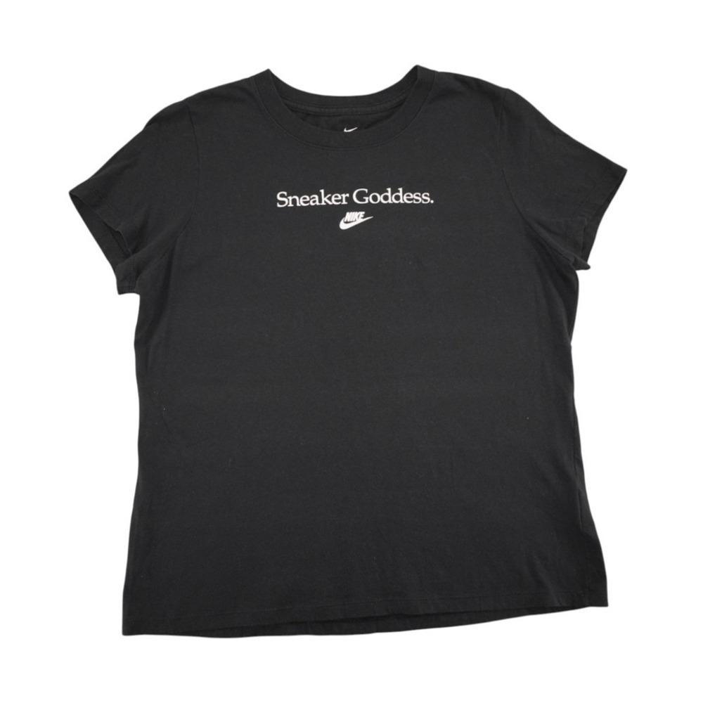 Nike “Sneaker Goddess” Graphic Tee Women’s Size M White Short Sleeve